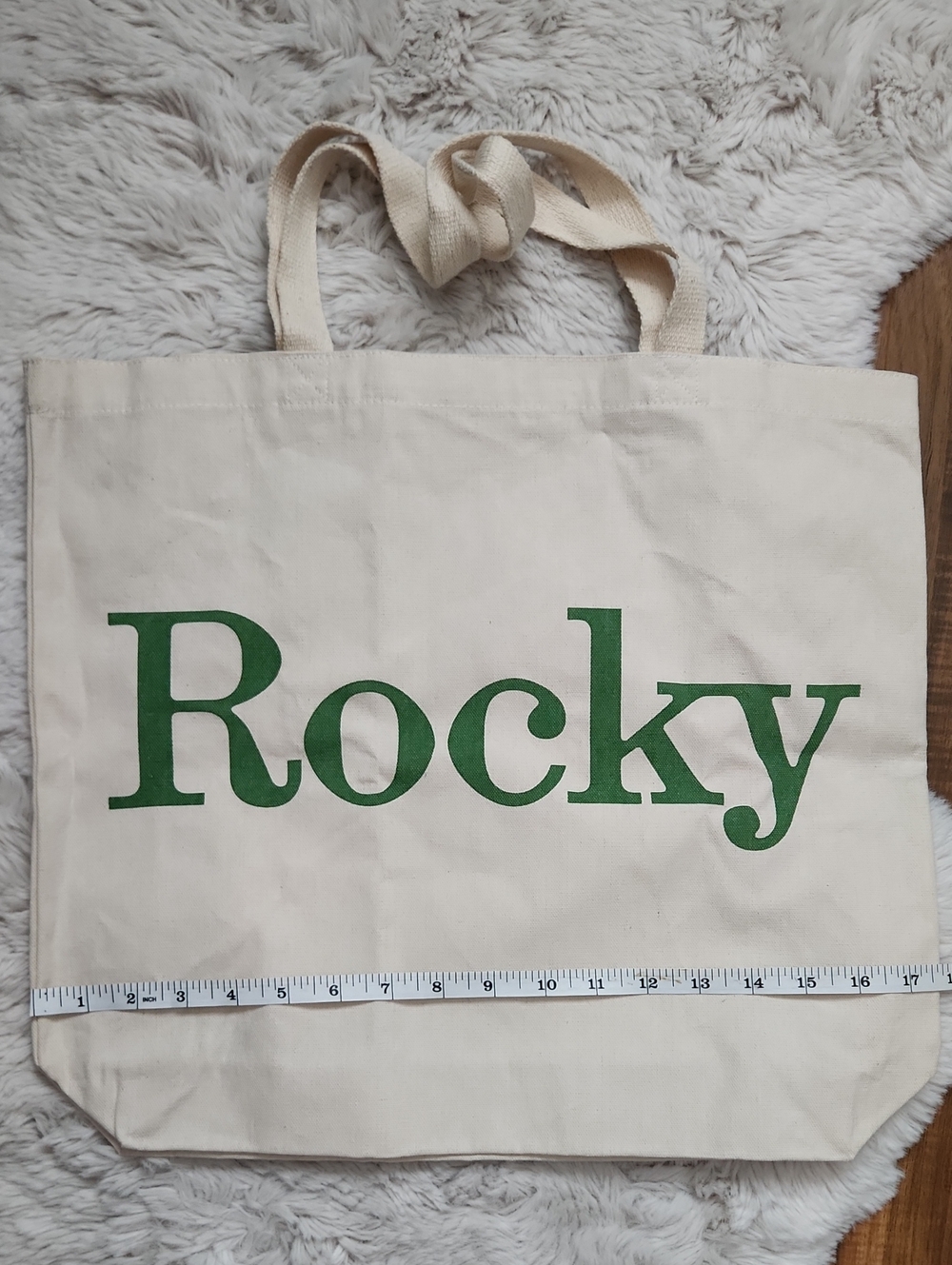 NWOT Rocky Canvas Tote